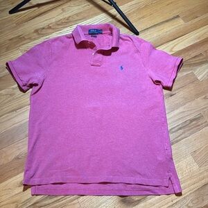 Polo Ralph Lauren short sleeve shirt Size Medium pinkish red color